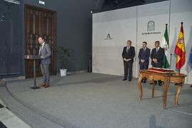 Intervención de Ramón Herrera de las Heras. Toma de posesión de D. Teodomiro López Navarrete como Rector de la Universidad de Málaga. Palacio de San Telmo, Sevilla. Febrero de 2024