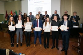Entrega de diplomas a los mejores expedientes. III Encuentro "10Graduadxs10". Facultad de Ciencias Económicas y Empresariales. Noviembre de 2019