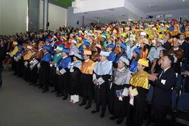 Público asistente al solemne Acto de Apertura del Curso Académico 2022/2023 de las Universidades Andaluzas. Escuela Técnica Superior de Ingeniería Informática y Telecomunicaciones. Septiembre de 2022