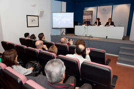 Antonio García Lizana presenta la conferencia de Teresa Dabán. Ateneo de Málaga. Abril 2015