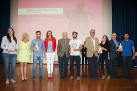 Entrega del Trofeo Rectora. Gala del Deporte Universitario. Escuela Técnica Superior de Ingeniería de Telecomunicaciones. Junio de 2015
