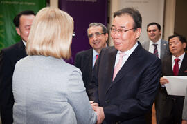 Inauguración de la oficina de la Universidad de Incheón. Rectorado. Abril de 2011