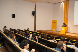 Ignacio González Galán. Presentación del proyecto "Cinecittá Occupata". V Foro Arquia/Próxima 2016: Futuro Imperfecto. Paraninfo. Octubre de 2016