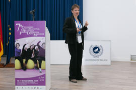 Itziar Alonso-Arbiol. Panel de expertos. 7º Congreso Internacional de Actividad Física Deportiva para Mayores. Escuela Técnica Superior de Ingeniería de Telecomunicaciones y de Informática. Noviembre de 2017