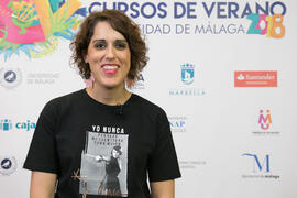 Laura Baena. Curso "Influencers, camino al éxito". Cursos de verano 2018 de la Universidad de Málaga. Marbella. Julio de 2018