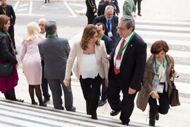 Llegada de autoridades. XXV Cumbre Hispano-Francesa. Edificio del Rectorado. Febrero de 2017
