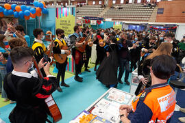 José Francisco Murillo visita la Jornada de Puertas Abiertas de la Universidad de Málaga. Complejo Polideportivo Universitario. Marzo de 2022