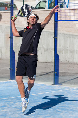 Partido de pádel. Fases Finales de los Campeonatos de España Universitarios. Antequera. Abril de 2012