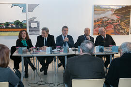 Mesa redonda. Exposición "Paisajes Andaluces" de Eugenio Chicano. Museo del Patrimonio Municipal. Febrero de 2017