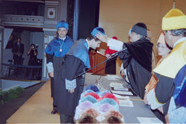 Apertura del Curso Académico 1997/1998 de la Universidad de Málaga. Teatro Cervantes. Octubre de 1997