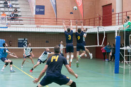 Partido UCAM - Universidad de Almería. Campeonato de España Universitario de Voleibol. Complejo Polideportivo Universitario. Abril de 2018