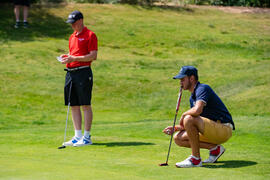 Jugador de la Universidad de Málaga. Campeonato Europeo de Golf Universitario. Antequera. Junio de 2019