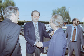 Presentación de los planos de la ampliación del Campus de Teatinos. Julio de 1996. Málaga.