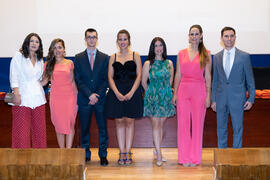 Alumnos graduados. Graduación de Másters de la Facultad de Ciencias Económicas y Empresariales de la Universidad de Málaga. Paraninfo. Junio de 2019