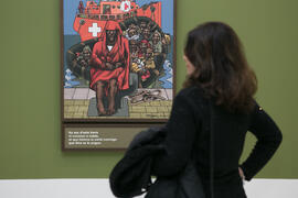Inauguración de la exposición "Aguatintas por Seguiriyas", de Eugenio Chicano. Palacio Episcopal de Málaga. Enero de 2019