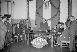 Málaga. Inauguración del servicio telefónico en la Costa. Diciembre de 1963