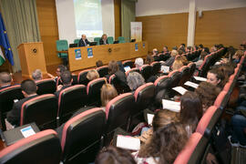 Conferencia marco. Jornada "Brexit y Gibraltar. Un reto con oportunidades conjuntas". Edificio del Rectorado. Febrero de 2017