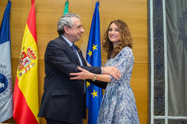 Toma de Posesión de María Josefa Mayorga Fernández como nueva profesora titular del Departamento de Didáctica y Organización Escolar de la Universidad de Málaga. Edificio del Rectorado. Febrero de 2018