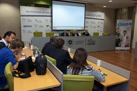 Presentación del evento deportivo UMA y Unicaja "Ser único, formamos equipo". Rectorado. Septiembre de 2013