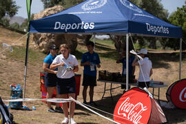 Jugadoras en en un descanso del Campeonato Europeo de Golf Universitario. Antequera. Junio de 2019