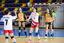 Partido Universidad de Valencia - Universidad de Aksaray. Categoría femenina. Campeonato Europeo Universitario de Balonmano. Antequera. Julio de 2017