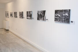 Sala de la exposición "Málaga, 50 años de la Facultad de Económicas" en el Archivo Municipal. Archivo Municipal. Noviembre de 2015