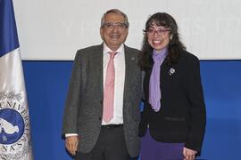 Toma de posesión de María Purificación Subires Mancera como profesora titular del Área de Periodismo de la Universidad de Málaga. Toma de posesión de nuevos catedráticos y profesores titulares de la Universidad de Málaga. Paraninfo. Noviembre de 2023