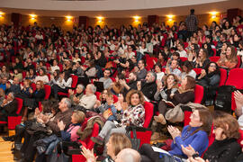 Asistentes a la conferencia "Dialogando", con César Bona. Facultad de Derecho. Enero de 2017