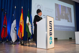 Intervención de José Ángel Narváez. Apertura del Curso Académico 2021/2022 de la Universidad de Málaga. Escuela Técnica Superior de Ingeniería Informática y Telecomunicaciones. Septiembre de 2021