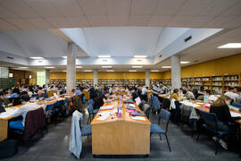 Sala de estudio. Biblioteca General. Campus de Teatinos. Enero de 2018