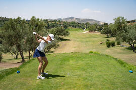 Jugadora de la Universidad de San Galo. Campeonato Europeo de Golf Universitario. Antequera. Junio de 2019