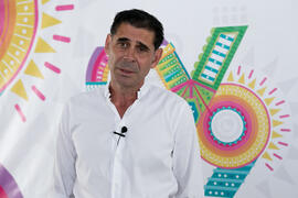 Fernando Hierro. Curso "Comunicación deportiva". Cursos de Verano de la Universidad de Málaga. Vélez-Málaga. Julio de 2019