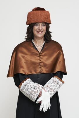 Retrato de Andrea Goldsmith previo a su investidura como doctora "Honoris Causa" por la Escuela Técnica Superior de Ingeniería de Telecomunicación de la Universidad de Málaga. Paraninfo. Octubre de 2024