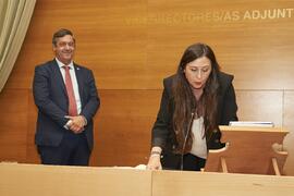 Toma de posesión de Beatriz Rodríguez Díaz como nueva Vicerrectora Adjunta de Docencia de la Universidad de Málaga. Edificio del Rectorado. Abril de 2024