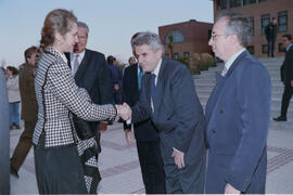 Inauguración de la Facultad de Psicología y la Biblioteca General por parte de la Infanta Elena. Campus de Teatinos, Málaga. Diciembre de 1993