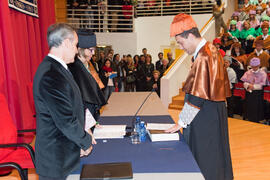 Investidura de nuevos doctores por la Universidad de Málaga. Salón de Actos de la Facultad de Derecho. Enero de 2013
