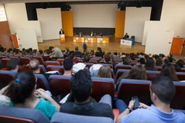Debate electoral entre los candidatos a Rector de la Universidad de Málaga. Escuela Técnica Superior de Ingeniería Industrial. Noviembre de 2015