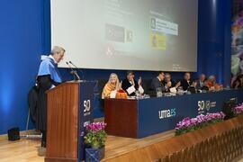 Lección inaugural a cargo de Javier Laserna. Apertura del Curso Académico 2023/2024 de la Universidad de Málaga. Paraninfo. Septiembre de 2023