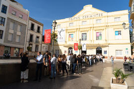 Momentos previos a la apertura del Curso Académico 2019-2020 de la Escuela Técnica Superior de Arquitectura de la Universidad de Málaga. Teatro Cervantes. Octubre de 2019
