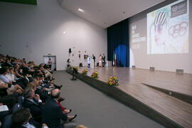 Intervención de José Ángel Narváez. Gala del Deporte Universitario 2018. Escuela Técnica Superior de Ingeniería de Telecomunicaciones. Junio de 2018