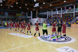 Partido Universidad de Akdeniz - Universidad de Málaga. Categoría femenina. Campeonato Europeo Universitario de Balonmano. Antequera. Julio de 2017