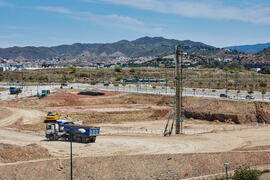 Inicio de las obras de la nueva Facultad de Turismo. Campus de Teatinos. Abril de 2021