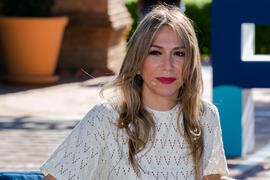 Cristina Mena. "Dialogando" con Theresa Zabell. Jardín Botánico de la Universidad de Málaga. Mayo de 2021