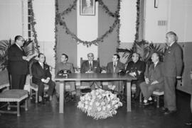 Málaga. Inauguración del servicio telefónico en la Costa. Diciembre de 1963