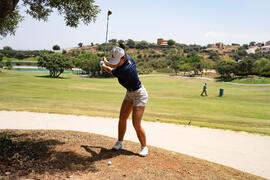 Golpe de Esperanza Serrano. Campeonato Europeo de Golf Universitario. Antequera. Junio de 2019