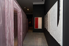 Obras de la exposición "Why not Korea?". Edificio del Rectorado de la Universidad de Málaga. Enero de 2022
