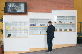 Exposición bibliográfica “Arqueología malagueña en la biblioteca”. Inauguración de las actividades con motivo del Día Internacional del Libro. Biblioteca General. Abril de 2018
