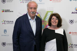 Vicente del Bosque y Blanca Sillero. Curso "Infancia en riesgo: derechos y retos. A los 30 años de la Convención de los Derechos del Niño". Cursos de verano 2019 de la Universidad de Málaga. Marbella. Julio de 2019