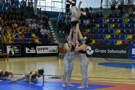 Actuación de "Baruca Acrobática". Ceremonia de inauguración del Campeonato Europeo Universitario de Balonmano. Antequera. Julio de 2017