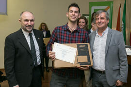 Entrega de premios de la X Olimpiada de Economía. XI Jornadas Andaluzas de Enseñanza de Economía. Facultad de Ciencias Económicas y Empresariales. Febrero de 2018